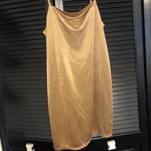 Gold shimmery cocktail dress